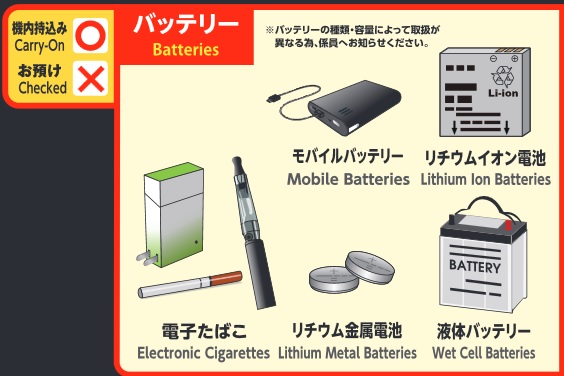 国土交通省危険物バッテリー