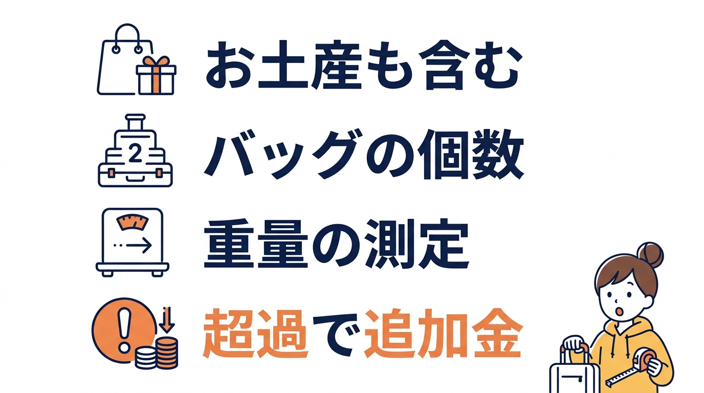 お土産も対象!厳格化された個数・重量制限