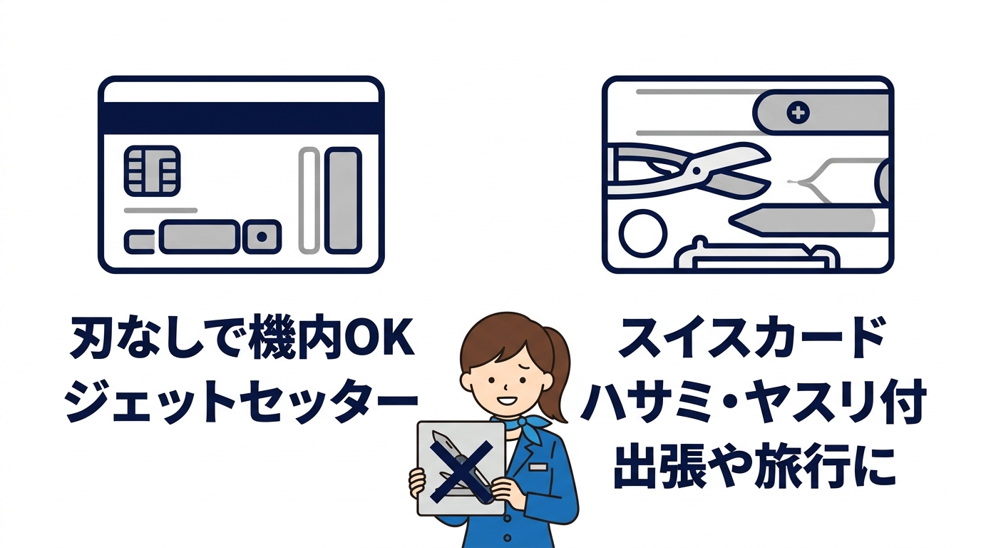 機内持ち込みができる刃なしモデル2選
